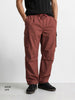 Men's Brown Baggy Fit Solid Utility Joggers