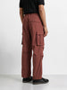 Men's Brown Baggy Fit Solid Utility Joggers