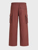 Men's Brown Baggy Fit Solid Utility Joggers
