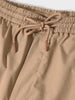 Men's Khaki Relaxed Fit Textured Utility Joggers