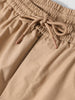 Men's Khaki Baggy Fit Textured Utility Cargo