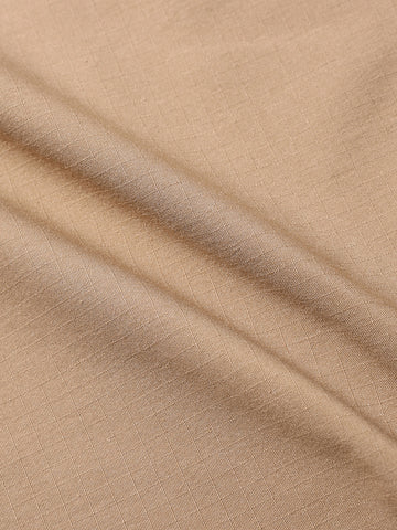Men's Khaki Baggy Fit Textured Utility Cargo