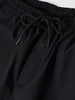 Men's Black Baggy Fit Textured Utility Cargo
