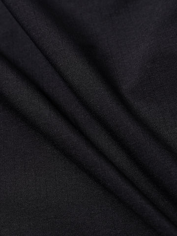 Men's Black Baggy Fit Textured Utility Cargo