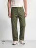 Men's Green Wide Leg Fit Printed Casual Cargos
