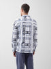 Men's White Regular Fit Printed Winter Shirt