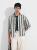 Men's Green Slim Fit Resort Wear Checkered Shirt