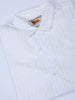 Men's White Relaxed Fit Textured Resortwear Shirt