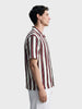 Men's White Relaxed Fit Striped Casual Shirt