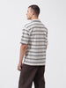 Men's Beige Relaxed Fit Textured Textured Shirt