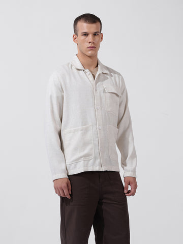 Men's Multicolor Regular Fit Textured Textured Shirt