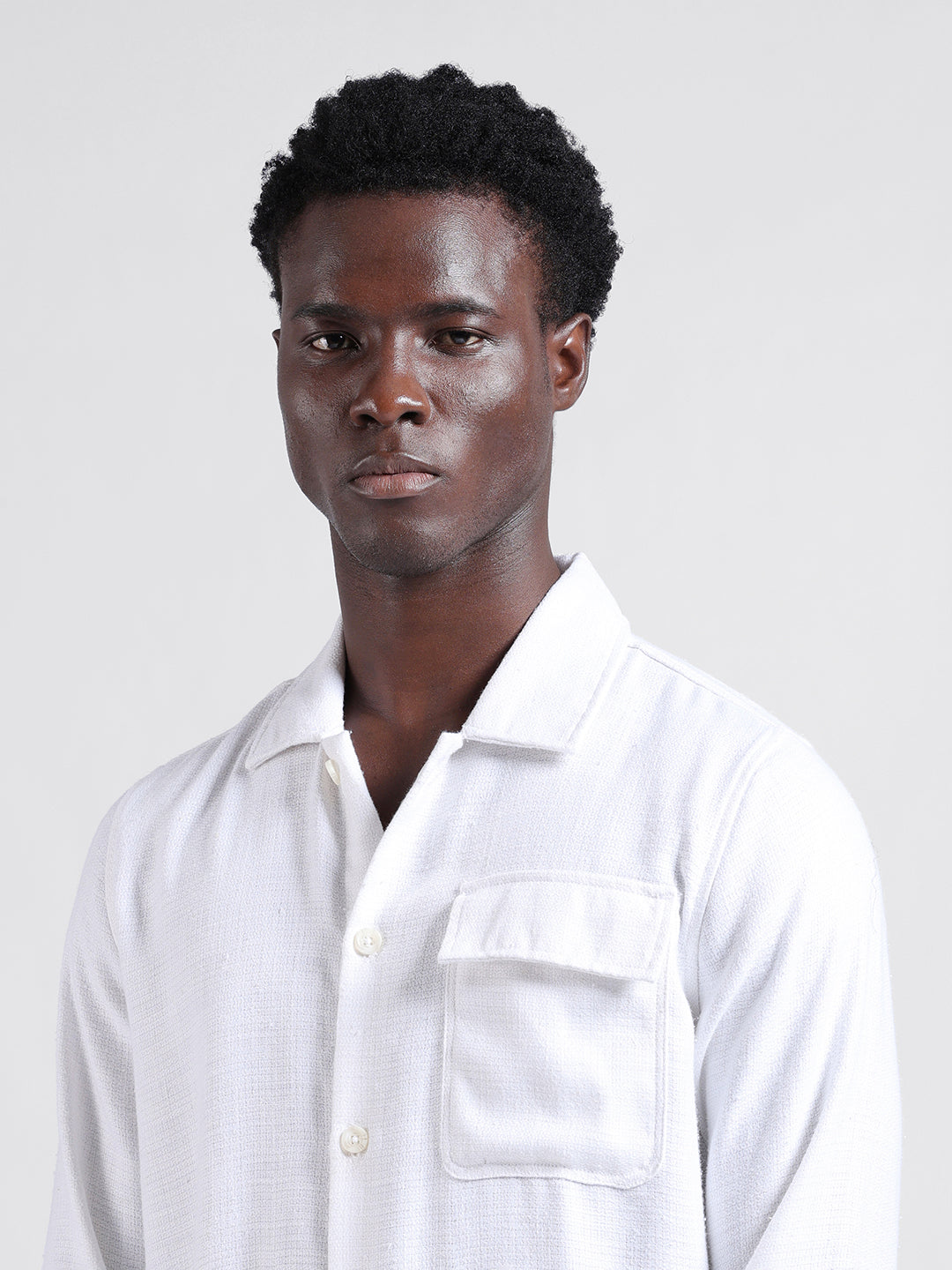Men's Multicolor Regular Fit Textured Textured Shirt