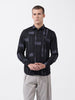 Men's Black Slim Fit Printed Party Wear Shirt