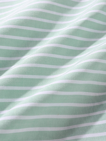 Men's Green Slim Fit Striped Striped Shirt