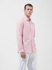 Men's Pink Slim Fit Striped Striped Shirt
