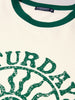 Men's White Regular Fit Printed Casual T-Shirt