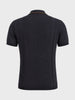 Men's White Slim Fit Colourblocked  Flat Knit Polos T-Shirt