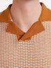 Men's Orange Slim Fit Solid Casual T-Shirt