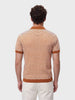 Men's Orange Slim Fit Solid Casual T-Shirt