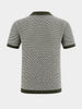Men's Green Slim Fit Solid Flat Knit Polos T-Shirts