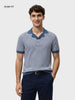 Men's Blue Slim Fit Solid Casual Polos T-Shirt