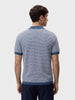 Men's Blue Slim Fit Solid Casual Polos T-Shirt