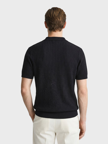 Men's Black Slim Fit Solid Casual T-Shirt