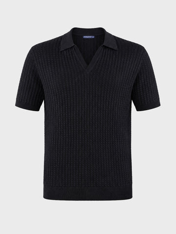Men's Black Slim Fit Solid Casual T-Shirt