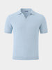 Men's Blue Slim Fit Solid Casual T-Shirt
