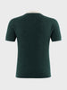 Men's Green Slim Fit Textured Casual Polo T-Shirt