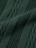 Men's Green Slim Fit Textured Flat Knit T-Shirt