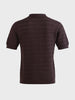 Men's Brown Slim Fit Solid Casual Polos T-Shirt