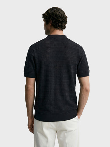 Men's Black Slim Fit Solid Casual T-Shirt