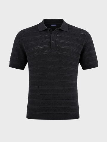 Men's Black Slim Fit Solid Casual T-Shirt