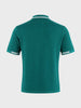 Men's Teal Slim Fit Solid Casual Polo T-Shirt