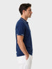 Men's Navy Blue Slim Fit Solid Casual Polo T-Shirt