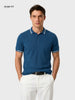 Men's Blue Slim Fit Solid Casual Polo T-Shirt