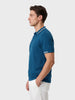 Men's Blue Slim Fit Solid Casual Polo T-Shirt
