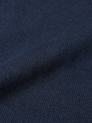 Men's Navy Blue Slim Fit Solid Casual Polo T-Shirt