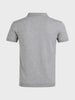 Men's Grey Slim Fit Solid Casual Polo T-Shirt