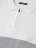 Men's White Slim Fit Striped Flat Knit T-Shirt