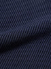 Men's White Slim Fit Striped Flat Knit T-Shirt