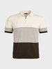 Men's Olive Slim Fit Striped Flat Knit T-Shirt