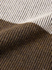 Men's Olive Slim Fit Striped Flat Knit T-Shirt