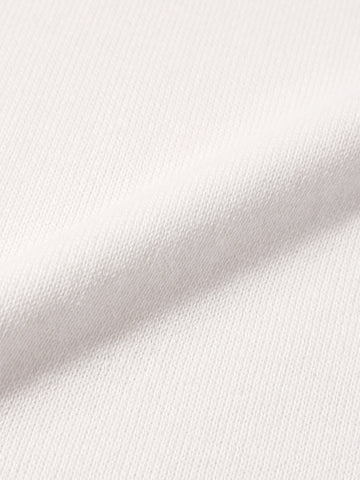 Men's Cream Slim Fit Solid Flat Knit Polo Collar T-Shirt