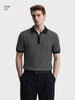 Men's Black Slim Fit Striped Casual T-Shirt