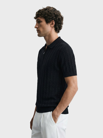 Men's Black Slim Fit Solid Casual T-Shirt