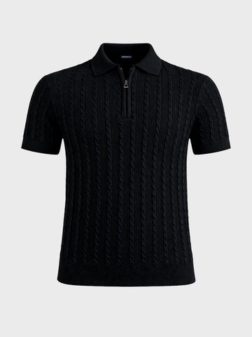 Men's Black Slim Fit Solid Casual T-Shirt