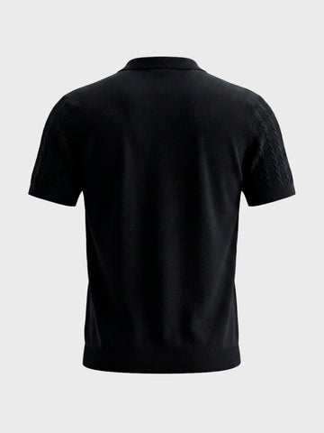 Men's Black Slim Fit Solid Casual T-Shirt