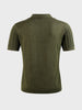Men's Green Slim Fit Textured Casual T-Shirt